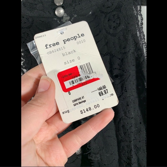 NWT Free People Women's Lace Verushka Mini Dress - Picture 8 of 8